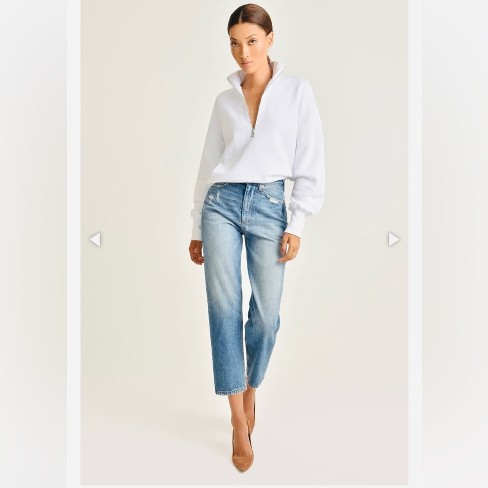 AYR half zipper light blue sweatshirt S